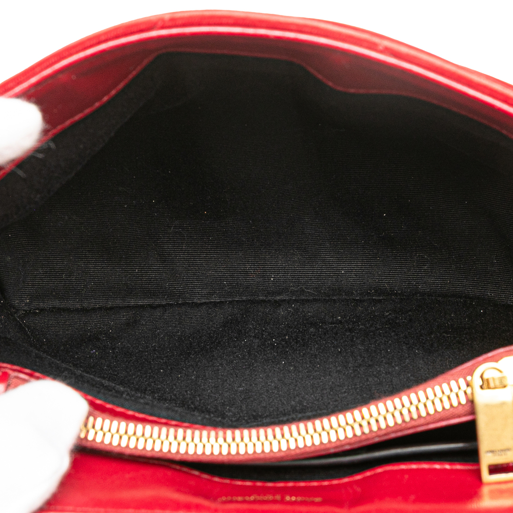 Pre-Loved Saint Laurent Small Velvet Monogram Matelasse LouLou Shoulder Bag - Picture 4 of 12